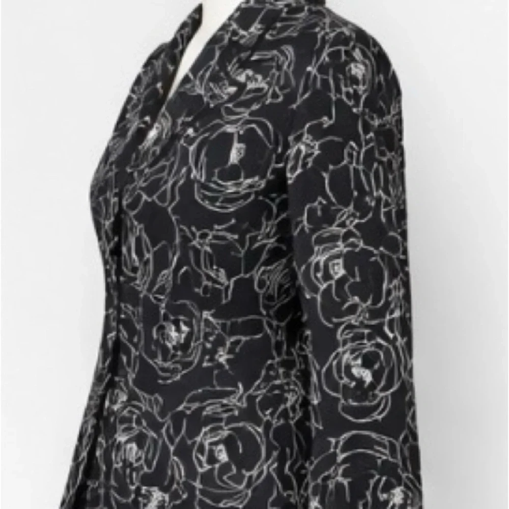 Jones New York Country Embroidered Blazer - 100% Cotton - Picture 3 of 4